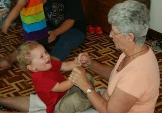 Mom and granny at music class