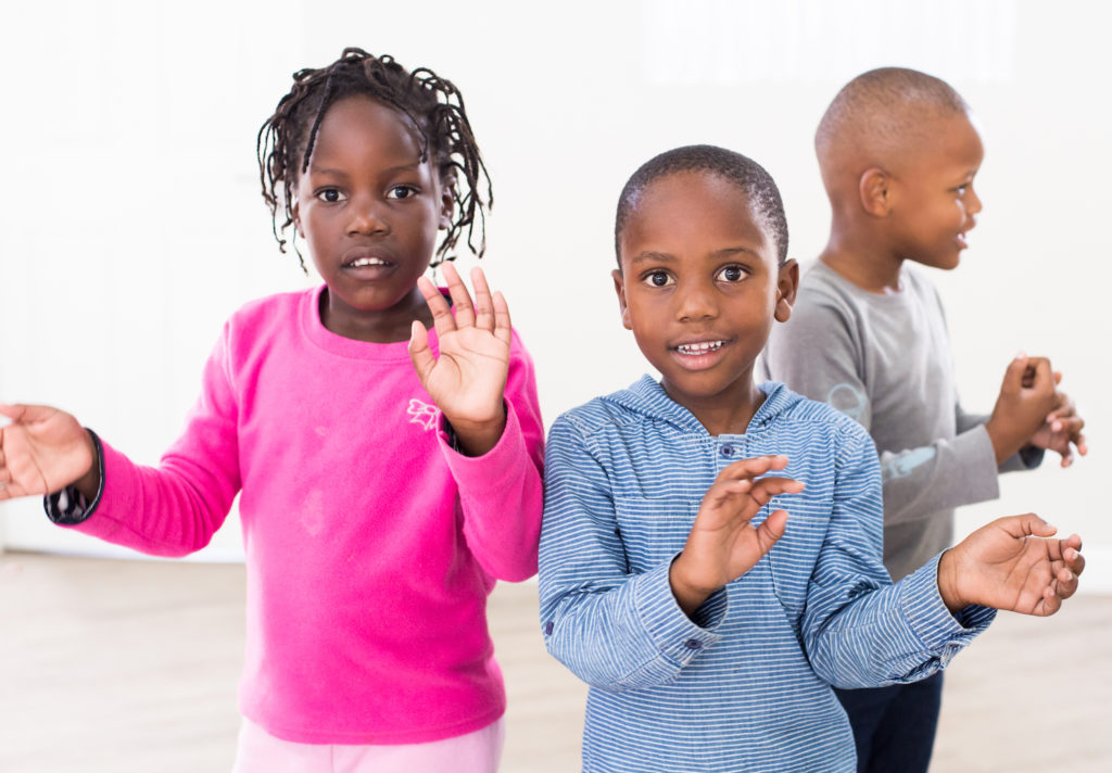 Pre-schoolers move to the music
