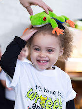 Toddler at music class in Cape Town