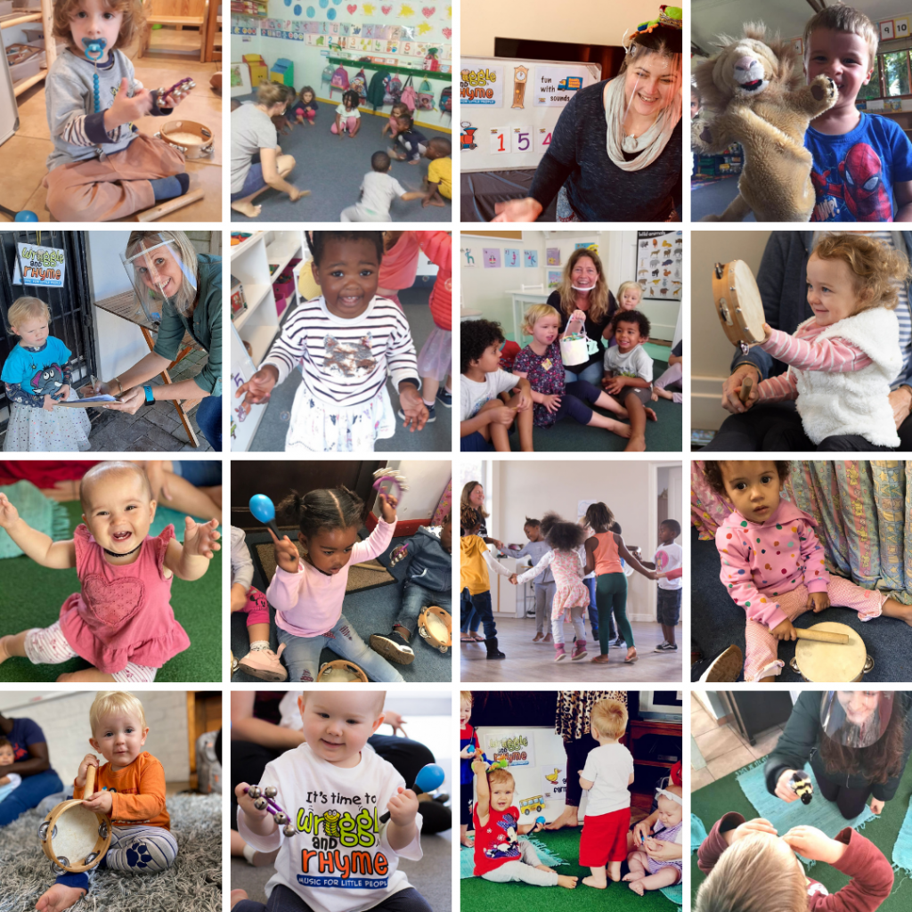 Collage of baby and toddler pics
